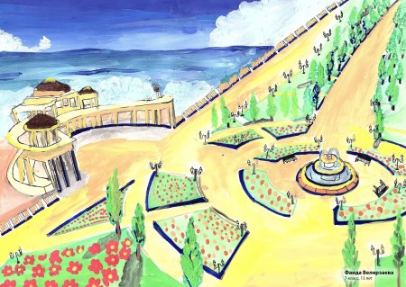 Набережная рисунок детский
