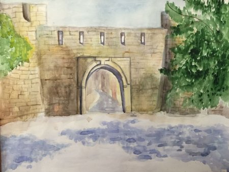 Достопримечательности Дербента рисунки