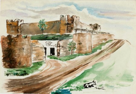 Генуэзская крепость для рисования