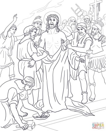 Предательство Иуды раскраска