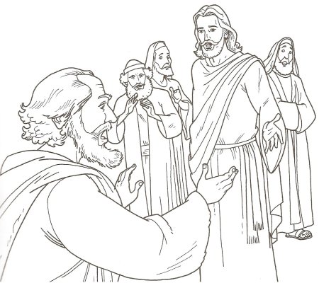 Иуда Искариот раскраска