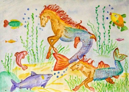 Детские рисунки фантастических животных