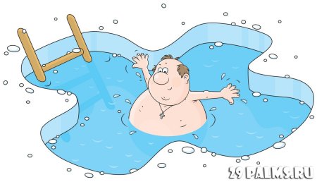 Купание в проруби рисунок
