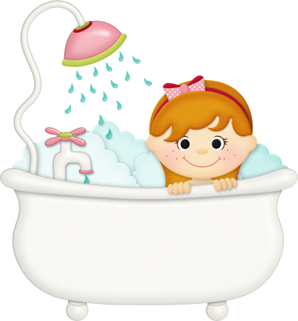 Купаться в ванной рисунок