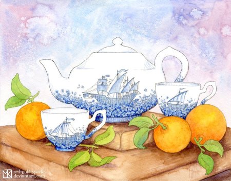 Натюрморт чаепитие