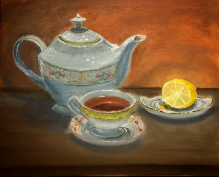 Тематический натюрморт чаепитие