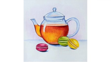 Натюрморт легкий чайник