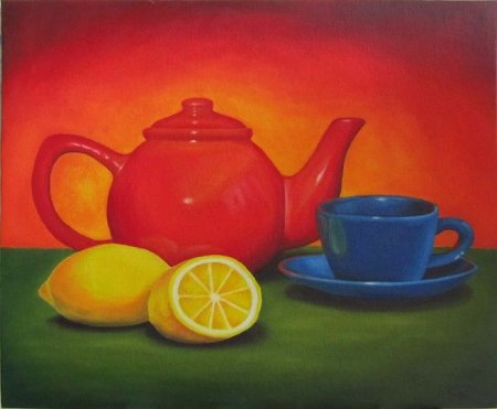 Натюрморт чаепитие легкий