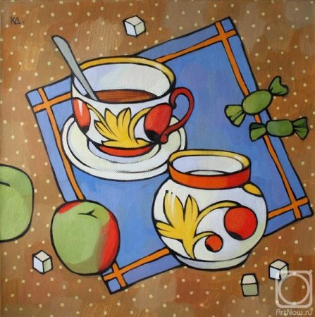 Декоративный натюрморт чай