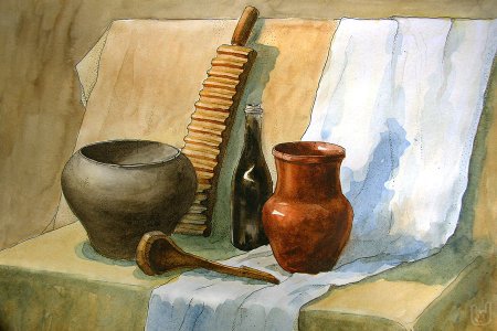 Хлеб гуашью