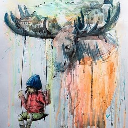 Рисунки мелками