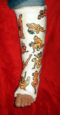 Разрисованный гипс