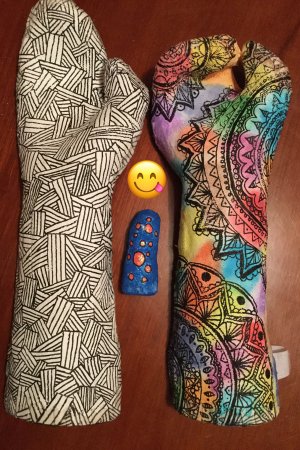 Разрисованный гипс