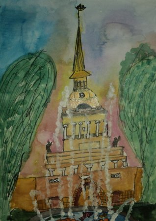 Петербург рисунки детей