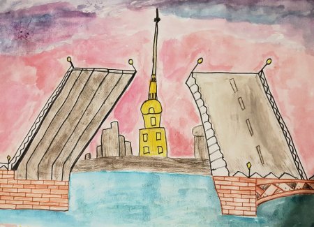 Петербург рисунки детей