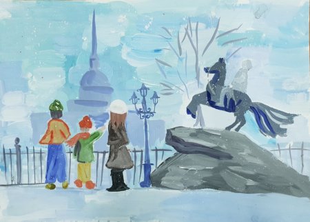 Детский рисунок Александро-Невская Лавра Санкт-Петербург