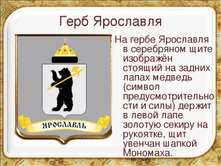 Символ города Ярославль медведь герб
