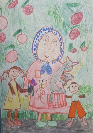 Рисунок в гостях у бабушки