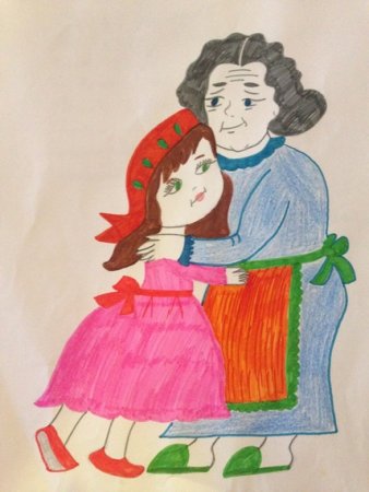 Бабушка рисунок для детей
