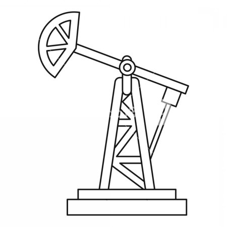 Нефтяная вышка раскраска