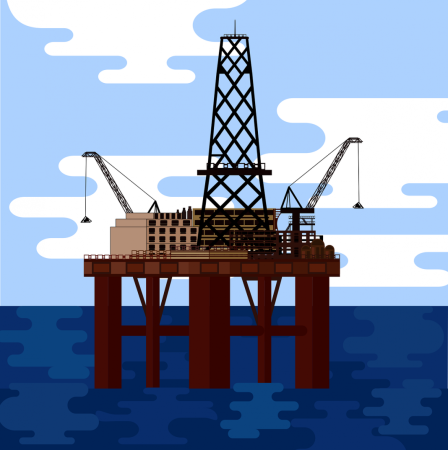 Изображение нефтяной вышки