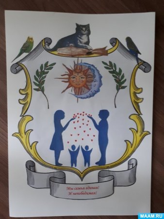 Герб семьи для детского сада