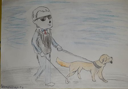 Собака поводырь