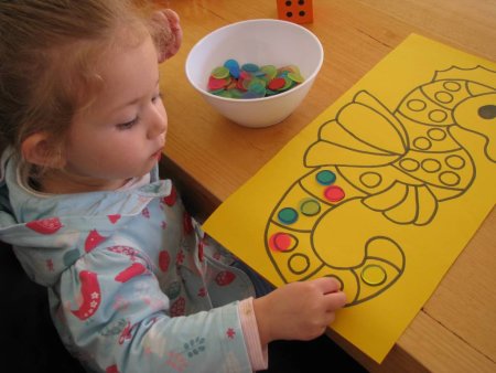 Пальчиковые раскраски для малышей