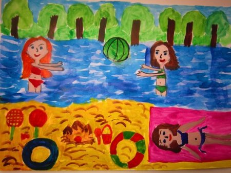 Детские рисунки лета