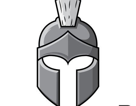 Шлем рыцаря на белом фоне