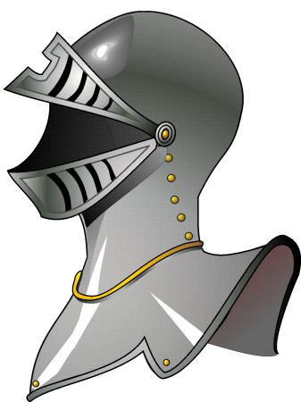 Рыцарский шлем вид спереди
