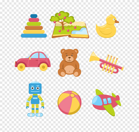 Векторные детские игрушки