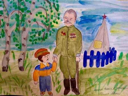 Детские рисунки о войне и победе