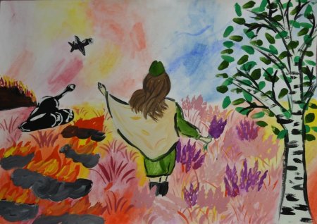 Рисунок что такое подвиг на военную тему