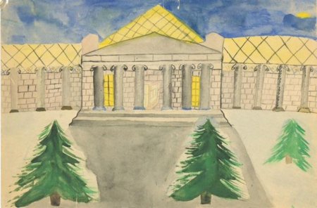 Рисунок на тему музей