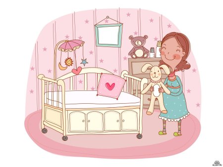 Детская комната клипарт