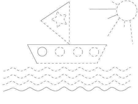 Линии пунктиром для детей