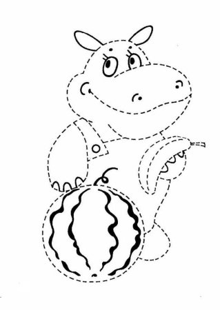 Обвести для детей 3 лет