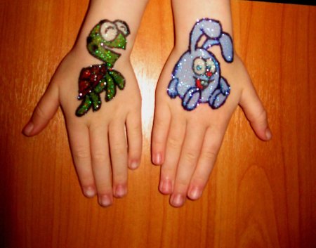 Бодиарт на руке для детей