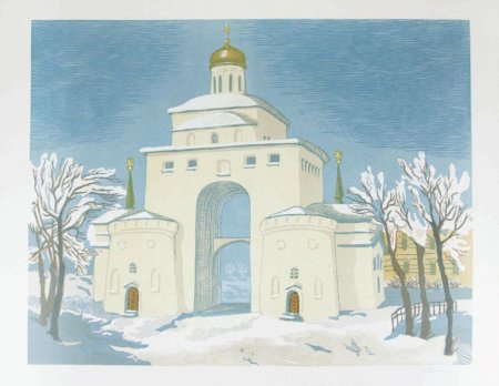 Золотые ворота Владимир рисунок детский