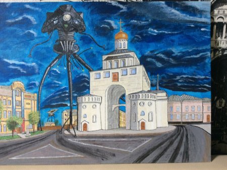 Владимир золотые ворота рисунок Владимир