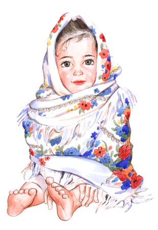 Девочка в платке