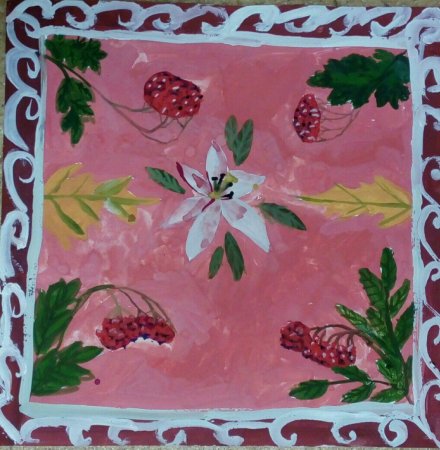 Рисование мамин платок