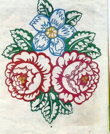 Цветочные узоры на Павловских платках