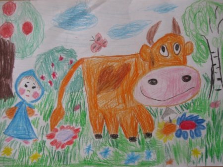 Крошечка Хаврошечка детский рисунок