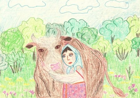 Рисунок к сказке крошечка Хаврошечка