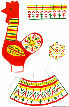 Филимоновская, Дымковская, Каргопольская роспись