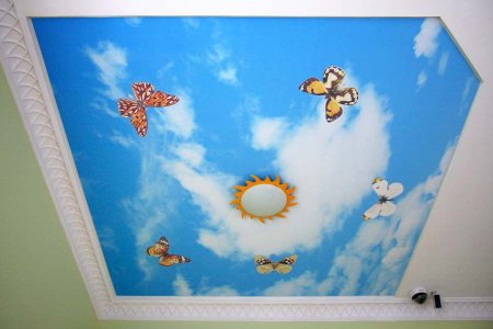 Натяжные потолки детские с рисунком