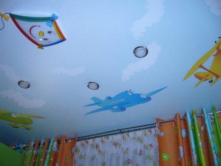 Фотопечать на потолок для мальчика