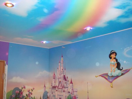 Потолки с фотопечатью в детскую